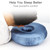 Silky Ear Piercing Pillow with Removable Cover Ear Hole Donut Pillows for Side Sleepers Ear Pain Relief Sleeping CNH Pressure Sore Ear Guard Satin Haze Blue