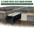 Natotela Slot Channel Drain with 304 Stainless Steel Grate-39.4Lx6.1Wx8.6H in. Deep Profile Trench Drain System for Landscaping,Trench Drain for Patio,A15 Hidden Drain Channel with Metal Grate