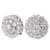 OVERTOYOU Decorative Button, 5Pcs 12mm Crystal for Rhinestone Flower Round Buttons with Loop Metal Embellishm, As Pictures Shown