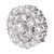 OVERTOYOU Decorative Button, 5Pcs 12mm Crystal for Rhinestone Flower Round Buttons with Loop Metal Embellishm, As Pictures Shown-1765514905