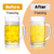 ZHENGYAOYANG 20oz Large Heavy e Glass Beer Mugs for Freezer Set of 4 with Handle, Large Glass Beer Stein, Beer Cup Mug for Water, Drinks, Lead-Free Glasses for Men in Pub, Home-1765515387