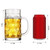 ZHENGYAOYANG 20oz Large Heavy e Glass Beer Mugs for Freezer Set of 4 with Handle, Large Glass Beer Stein, Beer Cup Mug for Water, Drinks, Lead-Free Glasses for Men in Pub, Home-1765515387