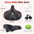 Zacro Oversized Bike Seat, Wide Bicycle Seat, Universal Bike Saddle with Dual Shock Absorbing Ball, Memory Foam, for Peloton Bike & Bike+, Exercise Mountain Stationary Bikes, for Men and Women