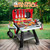 Kids Play Kitchen Toys, Kids BBQ Grill Kitchen Playset with Smoke, Sound & Light, Play Food Toys Cooking Set, 2-Layer Barbecue Outdoor Play Grill Toy Gift for Toddler Boys Girls 3-5