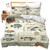 Jerkboo Fishing Bedding Set - Duvet Cover Twin Full Queen King Size Comforter Cover for Kids Adults Men Women - Theme Quilt Cover Decorative Soft Set With 2 Pillowcases-1765517104