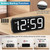 Peakeep Small Digital Alarm Clock Plug in for Bedrooms Bedside, Tiny Electric Clock Large Big Numbers Display Battery Backup for Desk Table, 6 Dimmers, 5 Adjustable Alarm Volume (White) Peakeep Small Digital Alarm Clock Plug in for Bedrooms Bedside, Tiny Electric Clock Large Big Numbers Display Battery Backup for Desk Table, 6 Dimmers, 5 Adjustable Alarm Volume (White)