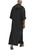 Jacansi Mens Cotton Thobe long Sleeve V Neck Solid Robe with Hood (3# Black, 2XL) Jacansi Mens Cotton Thobe long Sleeve V Neck Solid Robe with Hood (3# Black, 2XL)