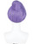 Half and Half Light Purple Godmother Costume Wig with Curly Bun Synthetic Fiber Hair Wigs for Women Halloween Costumes