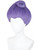 Half and Half Light Purple Godmother Costume Wig with Curly Bun Synthetic Fiber Hair Wigs for Women Halloween Costumes