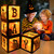 Baby first Halloween Decorations Balloons Boxes 4 Pcs Letter Blocks Transparent Box with 4 LED Light Strings - Halloween Baby Shower Party Supplies Decoration - A Baby Is Brewing Party Supplies