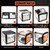Baby first Halloween Decorations Balloons Boxes 4 Pcs Letter Blocks Transparent Box with 4 LED Light Strings - Halloween Baby Shower Party Supplies Decoration - A Baby Is Brewing Party Supplies