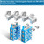 Kaas Heavy-Duty Battery Terminals - 8AWG to 4/0 AWG, with Interchangeable Heads M4-M10, 1/4-20, 3/8-16 - Innovative Modular Design Fits All Batteries, Threaded Stud/Top Post/Side Post