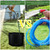 FillTouch Garden Hose Pot with Lid and Handle, Matte Black Ribbed Steel Garden Hose Holder Water Hose Storage Container for Outside Backyard Patio, Holds 100ft Hose-1765520538