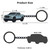 HAILIWEI Cool Metal Keychain, for Ford Maverick Accessories, for Maverick Owner Keys and Backpacks, Can be used as Decorative Pendants or Gifts (Ice Blue)