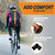 Bikeroo Comfort Saddle for Women & Men - Universal Fit Indoor & Outdoor Bicycles - Center Cutaway for Weight Distribution, Prostate Pressure Relief - Memory Foam - Red