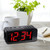 Equity 75907 1.8" LED Simple Set Alarm Clock with Hi/Low Dimmer, Black