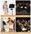 Music Stand, Vangoa Folding Sheet Music Stand with Detachable Microphone Stand & Phone Holder, Portable Lightweight with Music Sheet Clip Holder & Carrying Bag for Instrumental Performance
