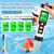 Hydrogen Water Tester 4 in 1 PH,H2,ORP&Temp,pH Meter ORP Meter Hydrogen Tester for Water with ATC & Backlight,Accurate Hydrogen Water ppb/ppm Meter
