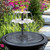 Lewisia Battery Backup Solar Fountain Pump with LED Lighting Solar Powered Water Pump Kit for Pool Koi Pond Garden Bird Bath 5W