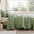 B2EVER Boho Sage Green Quilt California Cal King Size Bedding Sets with Pillow Sham, Oversized Lightweight Soft Bedspread Coverlet, Quilted Blanket Bed Cover for All Season, 3 Pieces, 118x106 inches B2EVER Boho Sage Green Quilt California Cal King Size Bedding Sets with Pillow Sham, Oversized Lightweight Soft Bedspread Coverlet, Quilted Blanket Bed Cover for All Season, 3 Pieces, 118x106 inches