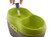 Cat H2O Filtered Cat Water Fountain 67 fl. oz/2.1 Quart with Filter & Dental Care Tablet, Lime Green/Translucent Black