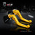 MZS Gold Motorcycle Brake Clutch Levers Adjustable Short CNC Compatible with CBR600 CBR 600 F2 F3 F4 F4i / Shadow 600 / CB600F 599 / NT650 Hawk / VT500FT