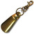 近藤(Kondo) Bracias Shoe Horn Portable Shoehorn Brass Stylish Hand Shoe Horn Made in Japan Key Chain Carabiner Hook Brass Solid