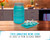 Comfify Mason Jar Kitchenware Set – Aqua Blue Ceramic Decor with 4 Measuring Cups, 4 Measuring Spoons, and Spoon Rest