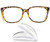 GMS Optical® 1.8mm x 13mm Short Anti-Slip Adhesive Contoured Silicone Eyeglass Nose Pads - Perfect for Kids Glasses and Smaller Plastic Frames - 5 Pair (Clear)