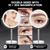 MIYADIVA Makeup Mirror, 30X Magnifying Mirror for Desk, 1X/30X Table Mirror with Stand, Double-Sided Vanity Mirror, Travel Makeup Mirror with Magnification, Desk Mirrors for Home and Office 8 in