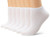 davido Women socks ankle low cut 100% cotton 8 pairs (6-8, white)
