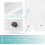 Mrs Awesome Small Stall Shower Curtain Liner 36 x 72 inch, PEVA 8G Thick & Heavy Duty, 3 Bottom Magnets, Waterproof, 36x72, Clear