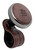 BLACKSUIT Leather Power Knob - Vehicle Handle Spinner, Luxury Hi-quality Steering Wheel Knob (Dark Brown)