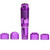 Finever Mini Massager Handheld with 4 Heads Pocket Pen for Face, Neck, Head,Back and Shoulder (3PC Purple)