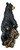Ebros Large Realistic Rustic Forest Protective Mother Black Bear with 3 Cubs Standing On Wooden Log Bridge Statue 17.25" High Family Bears Western Cabin Lodge Decor Figurine As Garden Patio and Home