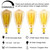New orange heart Vintage Edison Light Bulbs, E12 Candelabra Light Bulbs, 60W Dimmable Incandescent Bulb, 110-130v, Amber Warm,ST48 Squirrel Cage Filament Edison Bulb,Light Fixtures Decorative 6-Pack