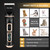 Dog Clippers Professional Heavy Duty Grooming Clipper 3-Speed Low Noise High Power Rechargeable Cordless Pet Tools for Small & Large Dogs Cats Pets with Thick Coats