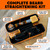 Tame the Wild Premium Beard Grooming Kit - Heated Beard Brush, Straightener Comb, Heat Protectant Spray, Beard Soap, Balm, Wooden Comb, and Storage Case