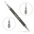 Professional Travel 2-in-1 Blackhead Remover and Comedone Extractor Tool with Pimple Lancet for Blemish and Acne Control, Surgical Steel, Safe on Nose, Face, Chin and Body