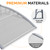 VINGLI Window Awning Door Canopy, 40" x 40" Awnings for Doors Polycarbonate Cover Outdoor Door Canopy Exterior Patio Door Awning Rain Snow Sunlight Protection Hollow Sheet (Clear Board & Grey Bracket)