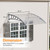 VINGLI Window Awning Door Canopy, 40" x 40" Awnings for Doors Polycarbonate Cover Outdoor Door Canopy Exterior Patio Door Awning Rain Snow Sunlight Protection Hollow Sheet (Clear Board & Grey Bracket)