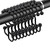 Shower Curtain Hooks with Double Different Heights Stainless Steel Rust-Resistant Easily-Glide Shower Rings for Bathroom Shower Rods Curtain Set of 12 Hooks (Black)