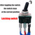 TWTADE Waterproof Latching Reverse Polarity Switch 12V 10 Amps DC Motor Control 6 Pin 3 Position ON/Off/ON Metal DPDT Toggle Switch with Waterproof Boot Cap and 21mm Terminal Wires E-TEN-1322-DMX
