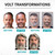 VOLT Grooming Temporary Instant Beard Color ECO 2 Pack Refill - Quick Drying Plant Based Hypoallergenic Brush on Color for Beards, Mustaches, and Eyebrows, Ash (Gray/Brown)