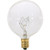 KOR (Pack of 10) G16.5 Clear FinshDecorative (E12) Candelabra Base Globe Shape Incandescent 120V G16 1/2 Light Bulbs (25)