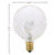 KOR (Pack of 10) G16.5 Clear FinshDecorative (E12) Candelabra Base Globe Shape Incandescent 120V G16 1/2 Light Bulbs (25)