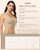 Coobie Seamless Comfort Bra with Lace Trim,Light Nude,Large