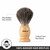 Perfecto 100% Original Pure Badger Shaving Brush, Engineered for The Best Fathers Day Gift. All Methods, Safety Razor, Double Edge Razor, Straight Razor, Shaving Razor, Gift for Dad Badger Brush.