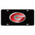 Georgia Bulldogs Mirror Laser License Plate Tag Black background, Silver, Mirror Red - G Logo