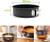 Gabkey 8 inch circular Springform interlocking and leak- proof seal carbon baking C ake Pan